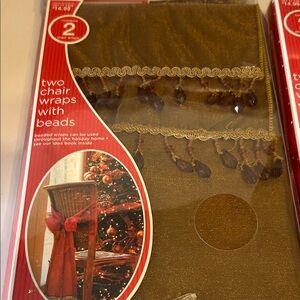 New Chairwraps with beads